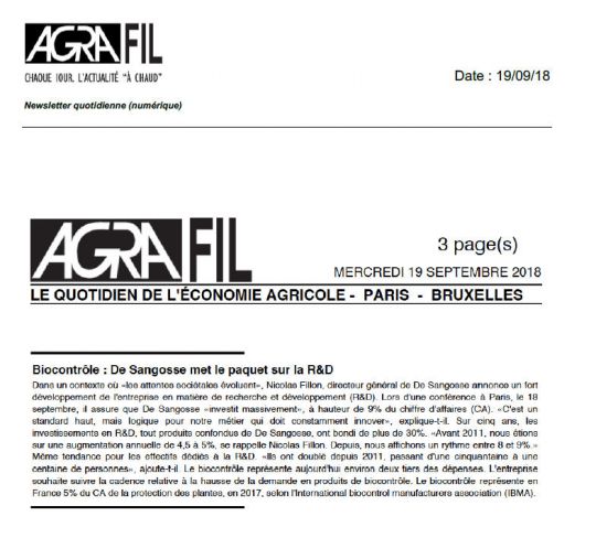 De Sangosse dans le presse
