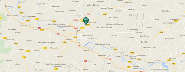 Carte d'accès De Sangosse 47480 PONT DU CASSE