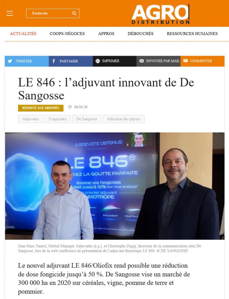 De Sangosse dans le presse