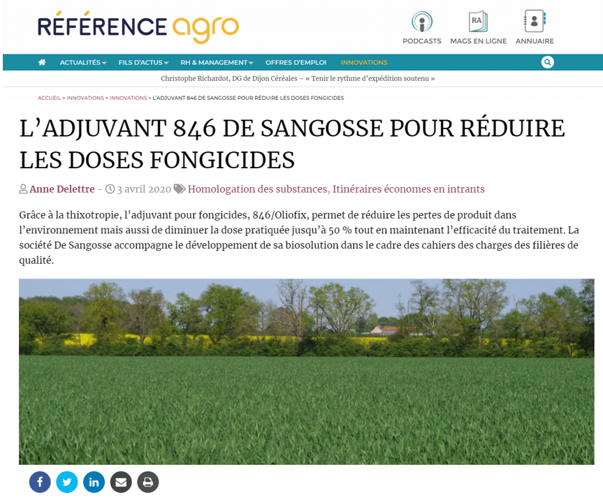 De Sangosse dans le presse