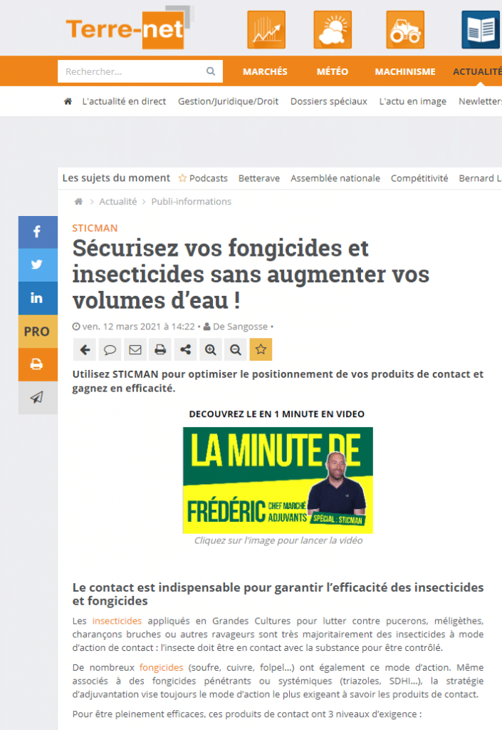 De Sangosse dans le presse