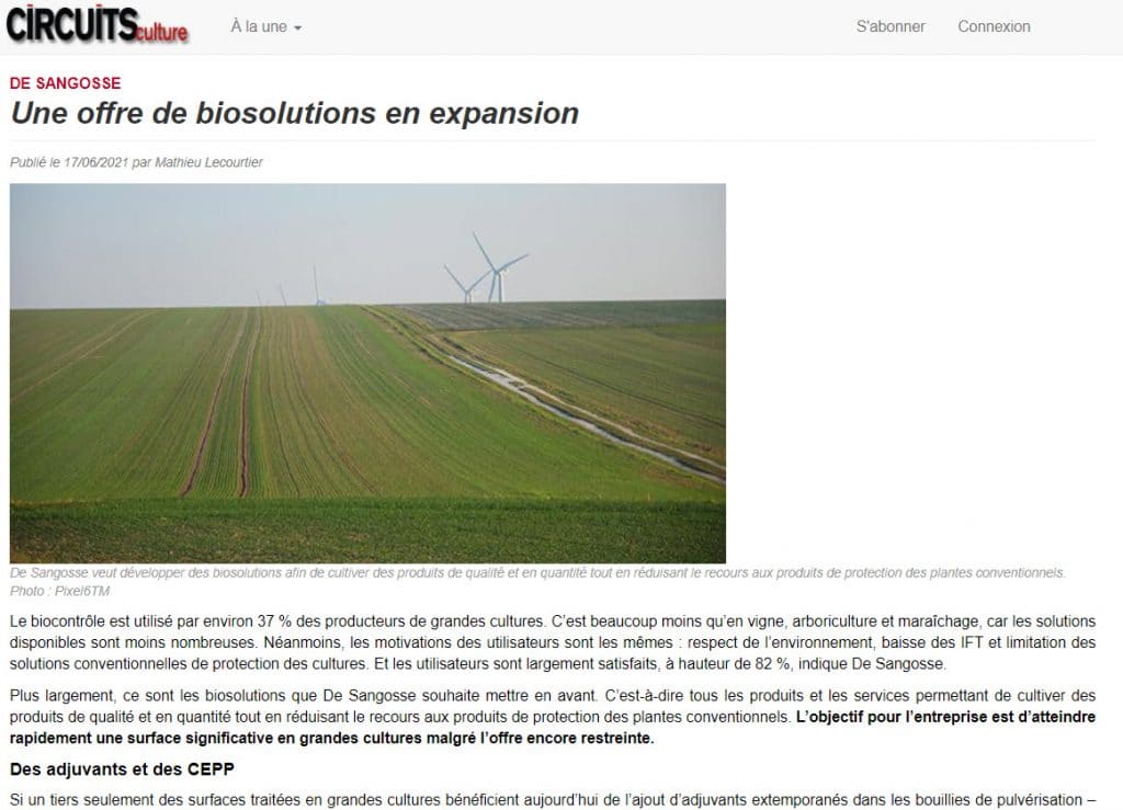 De Sangosse dans le presse