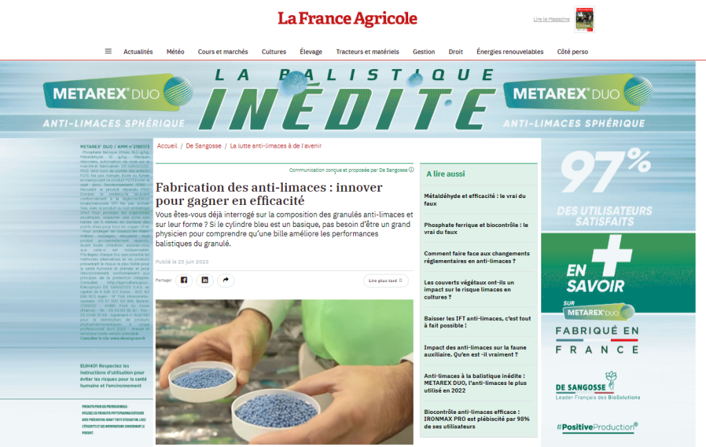 De Sangosse dans le presse