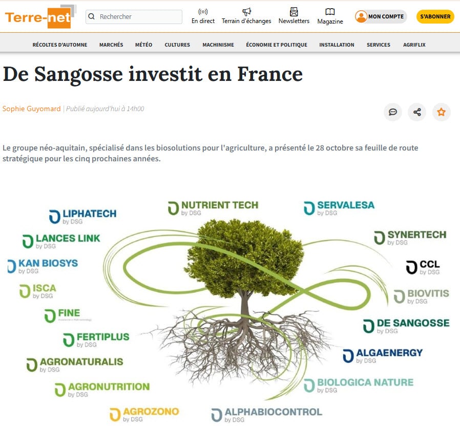 De Sangosse dans le presse